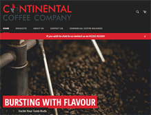 Tablet Screenshot of continentalcoffee.co.uk